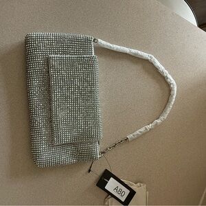 INC International Concepts Mesh East West Baguette Bag